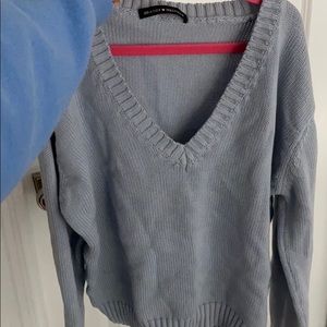 Blue v neck sweater worn once